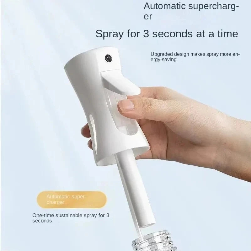 300ml Press Spray Bottle Continuous High Pressure Toner Emulsion Essence Bottled Ultra-fine Atomized Disinfection Sprayer