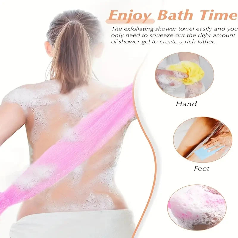 6 colors Washcloth Bath Sponges and Loofahs