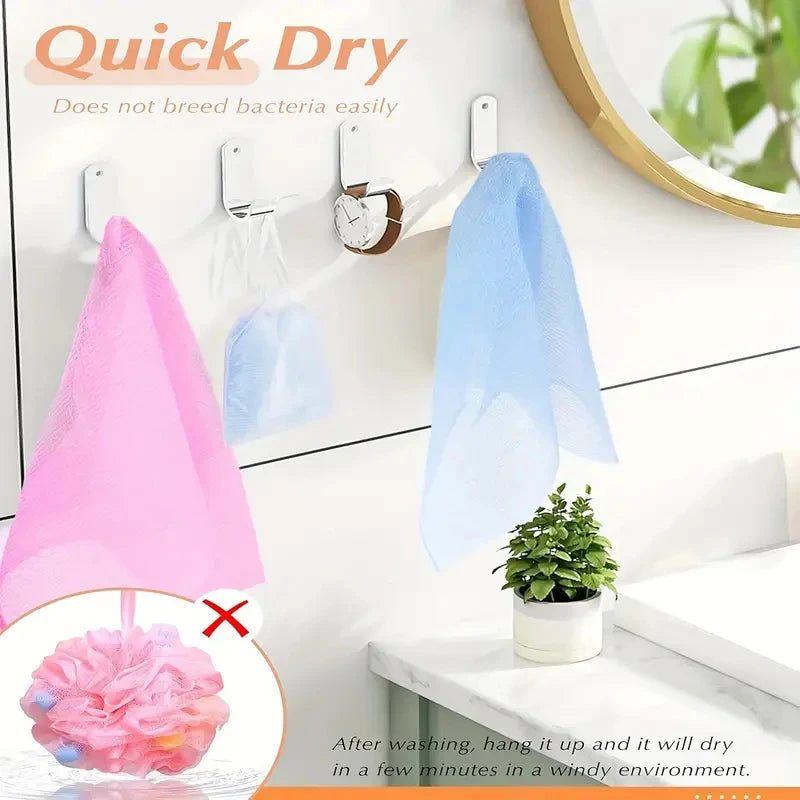 6 colors Washcloth Bath Sponges and Loofahs